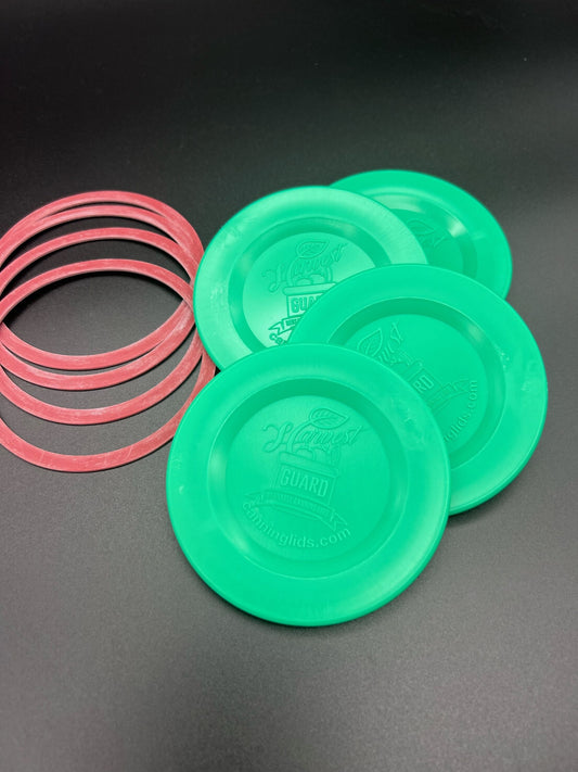 GREEN Wide Mouth Lids & Gaskets (50 lids) image 0