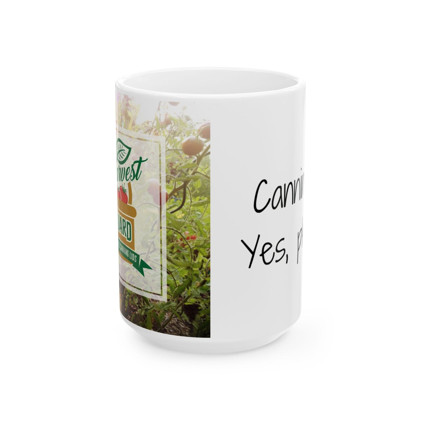 Harvest Guard Reusable Canning Lids Ceramic Mug - Canning? Yes, please.