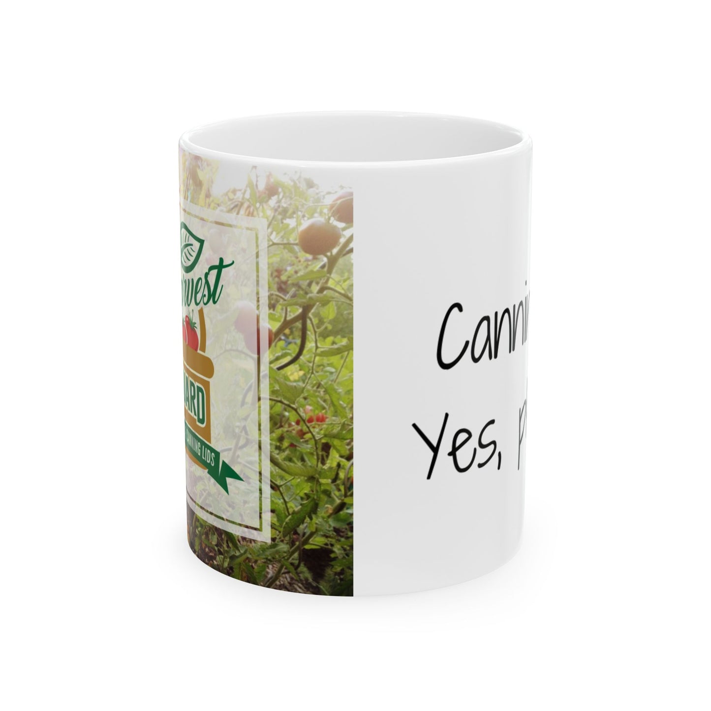 Harvest Guard Reusable Canning Lids Ceramic Mug - Canning? Yes, please.