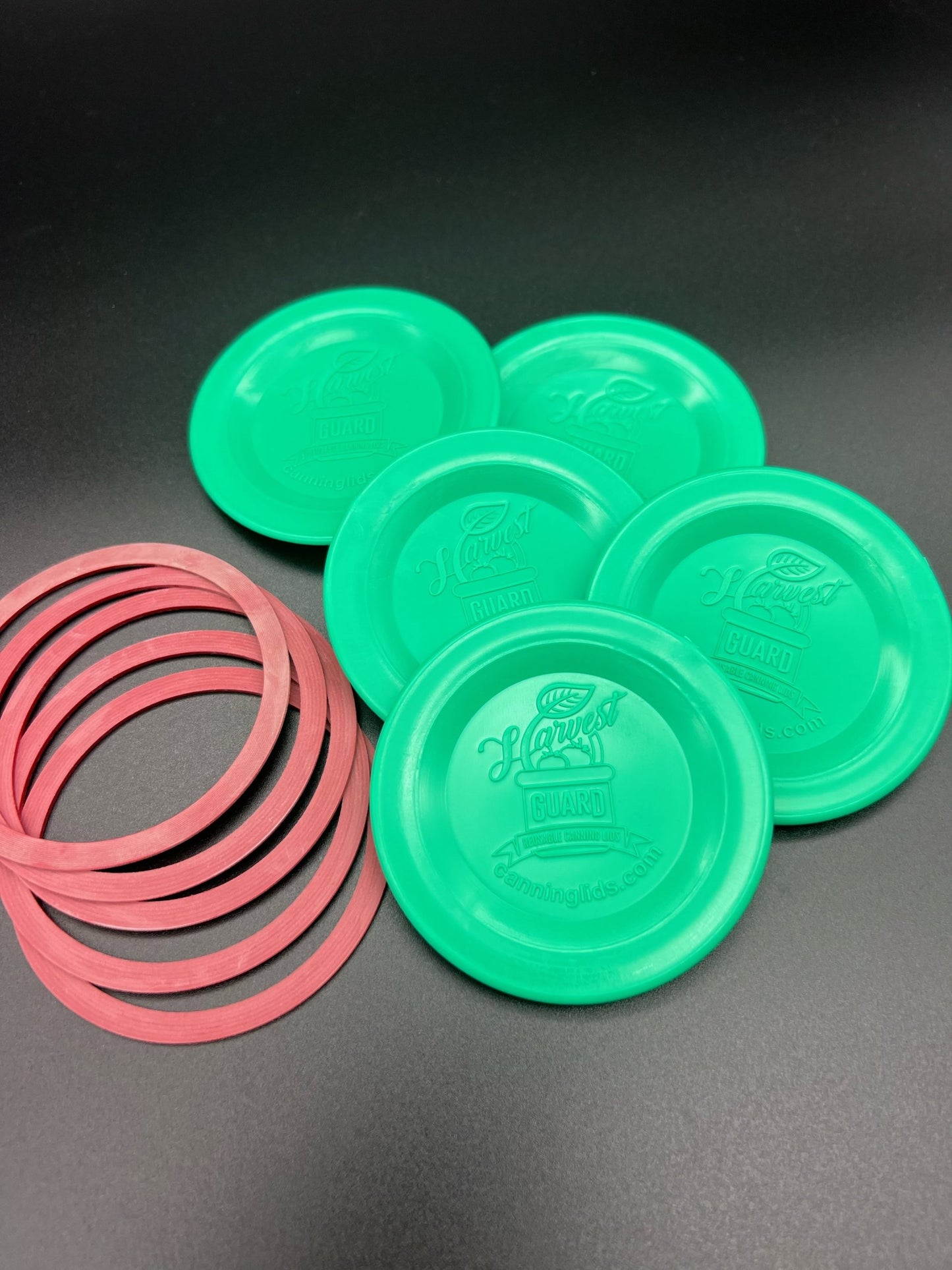 GREEN Regular Mouth Lids & Gaskets (50 lids) image 0