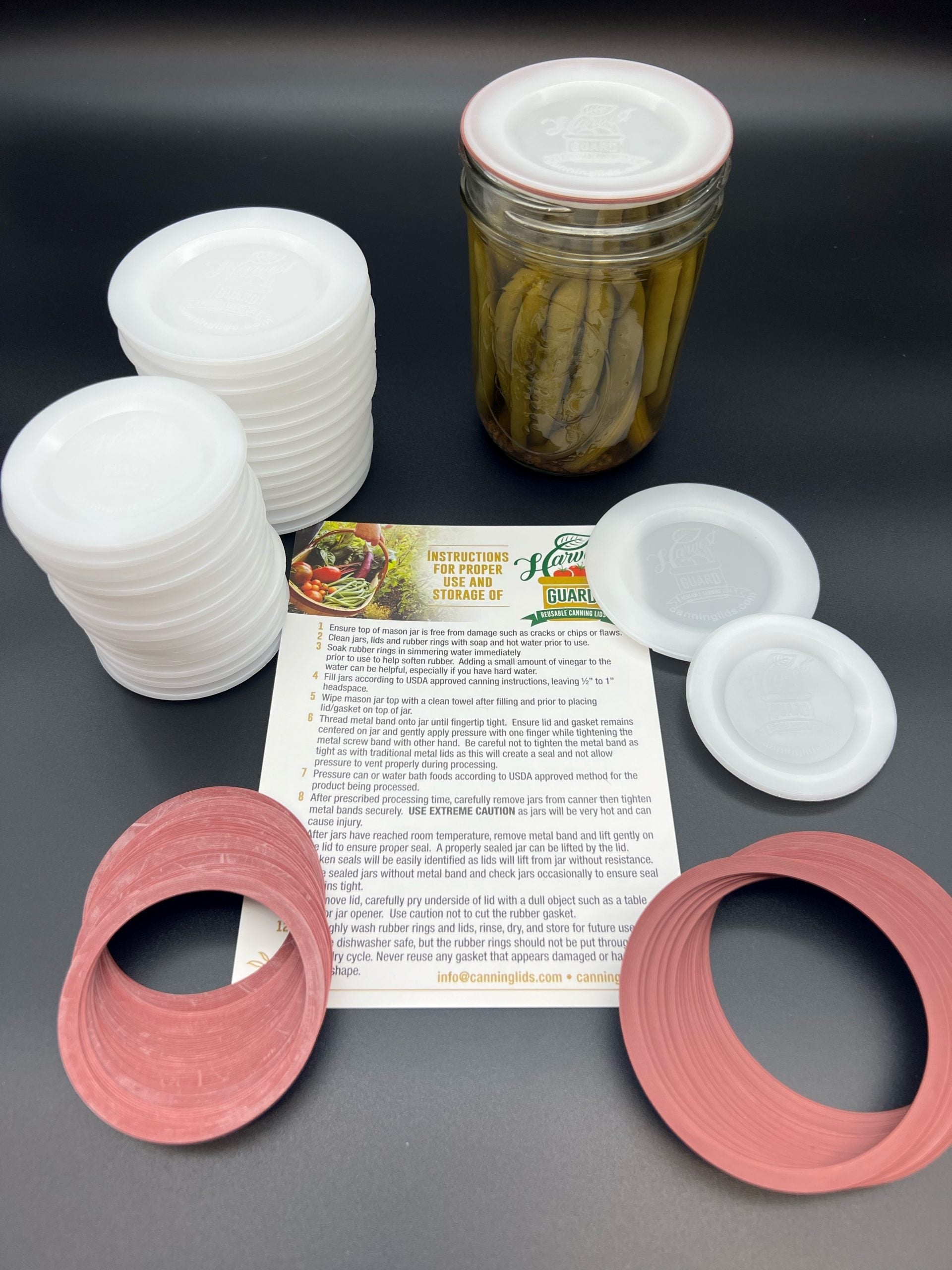 Starter Pack 30 Piece Mix - Regular and Wide Mouth Lids & Gaskets (15 each size) image 0