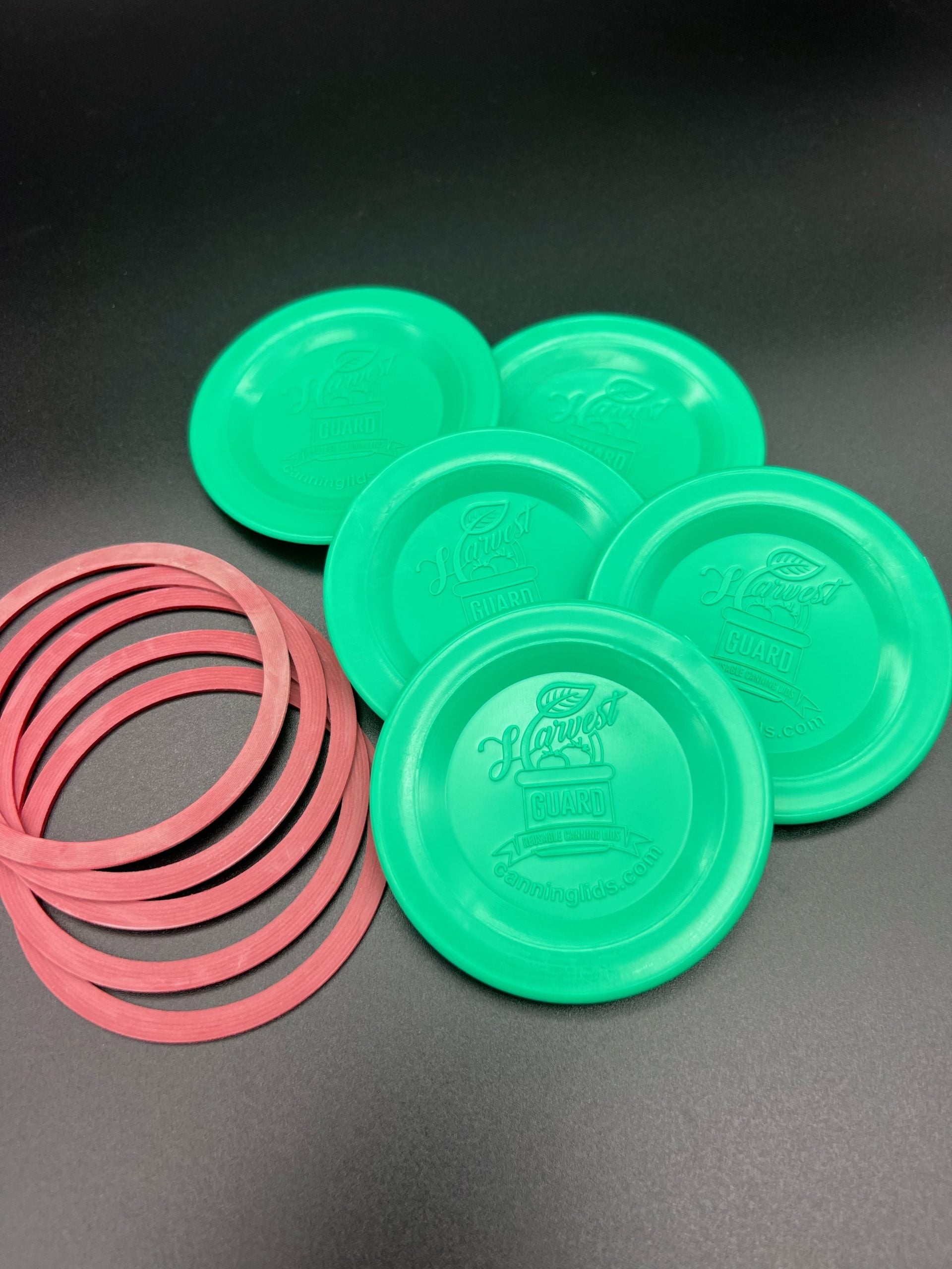 GREEN Regular Mouth Lids & Gaskets (50 lids) image 0
